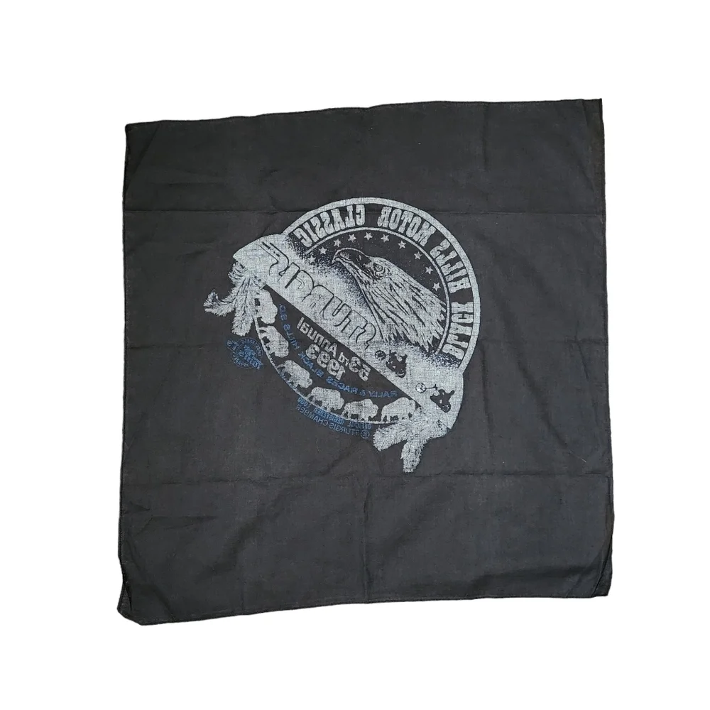 STURGIS BLACK HILLS MOTOR CLASSIC x VINTAGE 53rd Annual Biker‎ handkerchief 1993
